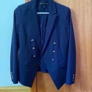 WHBM Navy Blue Professional Work Blazer 0 STUNNING